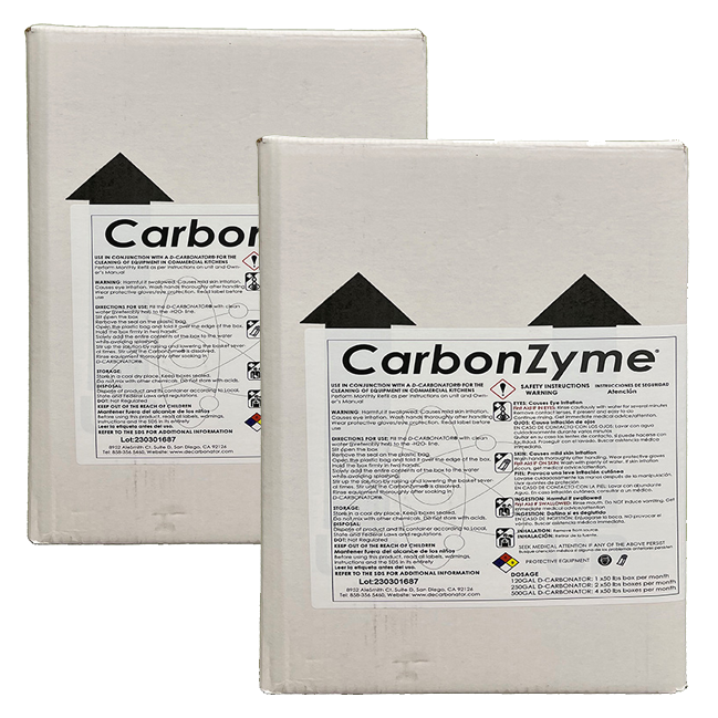 250 GAL DECARBONATOR CarbonZyme2x50lbs1 Month Supply